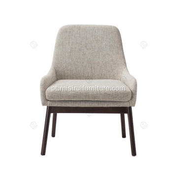 Cadeiras de braço de linho de algodão de couro falso